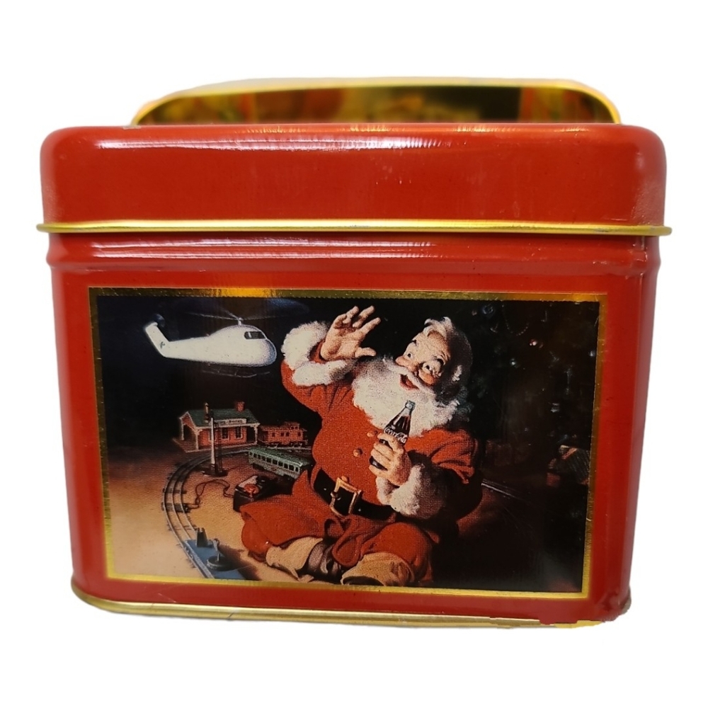 Vintage 1994 Santa Claus Coca Cola Tin container